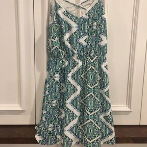 Summer pattern strappy dress